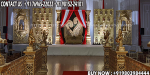 Decoración de escenario para eventos temáticos de Mughal para bodas, escenario temático de Jodha Akbar para bodas, decoración de escenario para eventos temáticos de Mughal para bodas - Product Image 5