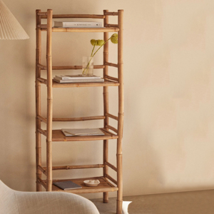 Étagère KD pliante en bambou à 3 niveaux pour intérieur extérieur pour salle à manger salon chambre à coucher salle de bain cuisine meubles de maison pour appartement hôtel - Product Image 1