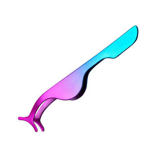 Pince à épiler applicateur de cils outil de maquillage avec pince à cils enduite de couleur multicolore pince à épiler applicateur inoxydable - Product Image 3
