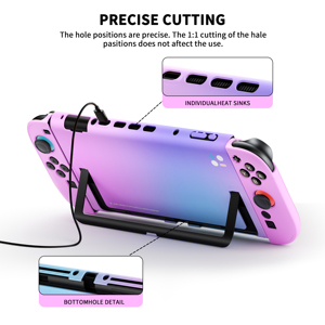Carcasa Protectora Rígida de PC de la Serie Vibrante BJBT para <span class=keywords><strong>Nintendo</strong></span> <span class=keywords><strong>Switch</strong></span> 2 <span class=keywords><strong>OLED</strong></span>, Reemplazo de la Cubierta Trasera - Product Image 3