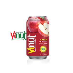 Meilleur fabricant fournisseur du Vietnam 330ml certificat halal de boisson de jus de pomme Vinut en conserve - Product Image 1