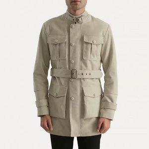 Nuevo abrigo de cuero para hombre fácil de usar de alta calidad mejor diseño abrigo de cuero para hombre hecho en fábrica de Pakistán - Product Image 1