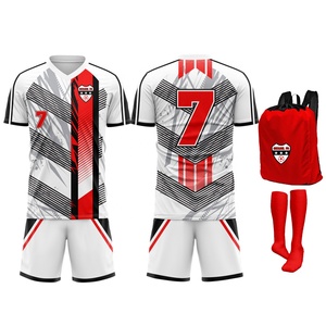 Camiseta de Fútbol Transpirable de Manga Corta con Impresión Digital Personalizada, con Diseño y Logotipo Personalizados para Uniforme de Fútbol Masculino - Product Image 1