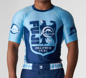 Shorts Negros de Ajuste Perfecto 2026 y Rashguards con Paneles Azules para Bjj Nogi Jiu Jitsu - Product Image 5