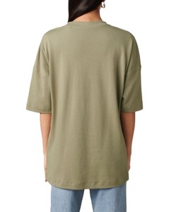 À la mode unisexe confortable couleur unie plaine vêtements d'entraînement de gymnastique décontracté séchage rapide manches courtes respirant coupe ample T-Shirt - Product Image 2