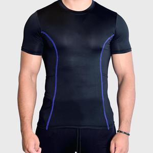 Manufacturer Seamless Slim Fitness <b>t</b> <b>Shirt</b> Athletic Bodybuilding <b>Muscle</b> Tee Quick Dry High Compression Gym <b>t</b> <b>Shirts</b> for <b>Men</b> - Product Image 3