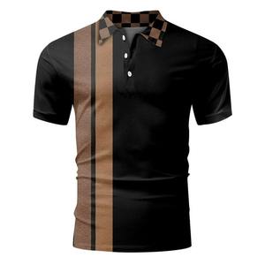 Polo en coton 100% avec logo et étiquette sur le devant, sublimation, pour homme, coupe ample, t-shirt en polyester imprimé professionnel pour homme - Product Image 5