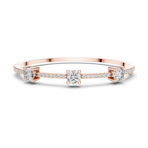 Bracelet tennis en diamant de laboratoire 3,6 carats, taille brillant rond, or 10KT, 14KT, 18KT et argent 925, or rose, jaune, blanc - Product Image 3
