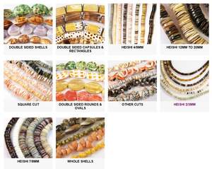 Cuentas de concha, Tigre, cauri, plano, redondo, 20mm - Product Image 6