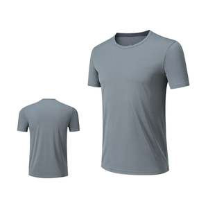 T-shirt d'entraînement de fitness pour hommes respirant col rond manches raglan t-shirt d'entraînement uni léger confortable haut athlétique pour hommes - Product Image 1