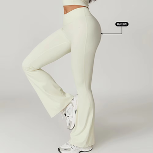 Leggings de yoga sin costuras para mujer Pantalones de gimnasio elásticos de cintura alta - Product Image 3