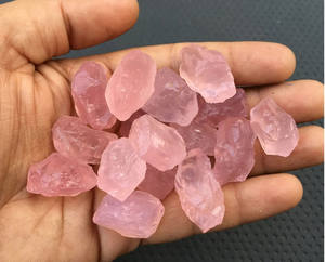 5 pièces Quartz Rose naturel pierres précieuses en vrac 20-30MM en vrac brut taille brute Quartz Rose brut 20-30MM en vrac Quartz Rose brut - Product Image 5