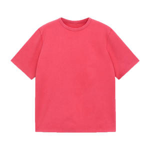 High Quality Customizable Logo Front Plus Size <b>Men's</b> Casual <b>T</b>-<b>shirt</b> <b>pink</b> color 220gsm 100% Organic Cotton Breathable Blank - Product Image 1