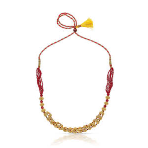 Collier Thushi en or jaune Satyam pour femmes - Bijoux de collection culturelle - Product Image 2