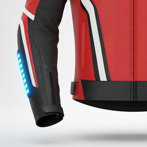 Nouvelle arrivée, veste de moto en cuir de vachette personnalisée de haute qualité pour hommes, col rabattu, fermeture éclair, vestes de moto - Product Image 3