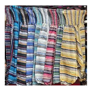 กางเกงเอวสูงสำหรับผู้หญิงกางเกงคอลเลกชั่นผ้าฝ้าย100% ระบายอากาศได้ดีใส่ลำลองใช้ตกแต่งโลโก้ได้ GC-AP-256อินเดีย - Product Image 1