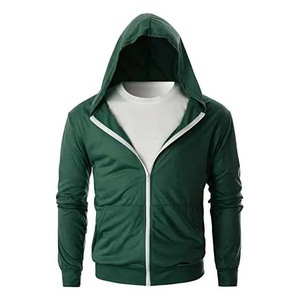 Nuevo estilo de alta calidad Unisex Full-Zip ligero primavera 2025 Material de Color personalizado precio barato 100% algodón hombres sudaderas con capucha básicas - Product Image 2