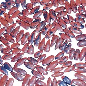 Vente directe d'approvisionnement d'usine de cabochon de quartz d'obsidienne en acajou naturel pierres précieuses en vrac pour la fabrication de bijoux - Product Image 4