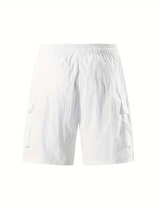 Short cargo d'été léger et respirant pour hommes Toile confortable brodée idéale pour les aventures en plein air de tous les jours - Product Image 2