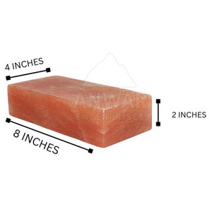 Azulejos de sal natural pura de 1x4x8 pulgadas 100% artesanías naturales para asar Bienestar de cocina - Product Image 2