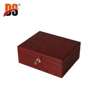 Boîte à bijoux en bois rectangulaire de luxe personnalisée avec logo, pour l'emballage et le rangement, vente en gros