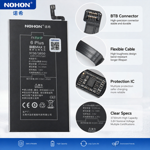 <span class=keywords><strong>Batterie</strong></span> de remplacement pour <span class=keywords><strong>iPhone</strong></span> <span class=keywords><strong>6</strong></span> Plus 3730mAh Haute Capacité Li-Polymère 3.8V avec IC de Protection pour Réparation - Product Image 5