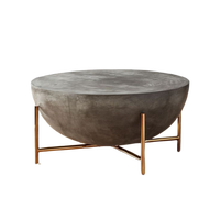 Table basse extensible 3-en-1 Royal Moon Design, design moderne et contemporain, plateau en fer, finition thermolaquée, meubles de salon