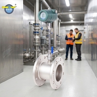Débitmètre massique thermique à bride pour gaz, précision 1,5 %, affichage numérique LCD pour gaz naturel, biogaz, air comprimé
