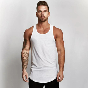 Men's Fitness Running Tank <b>Tops</b> Plain Solid Knitted <b>Mesh</b> Breathable Sleeveless Quick Dry Gym Singlets for Bodybuilding Workout - Product Image 3
