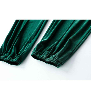 Chándal de Terciopelo Extra Grande para Hombre, Moderno y Elegante, para Adultos, Grueso, Hermoso Color Verde, Suave - Product Image 4