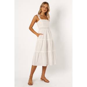 <b>Women</b> White <b>Dresses</b> Trend Inspired Clothing Offering Soft Fit Flowing Design And Contemporary Wardrobe Choice - Product Image 1