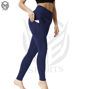 Leggings de sport et de yoga personnalisés taille haute, unis, avec effet push-up fessier en V au dos pour femme - Product Image 4
