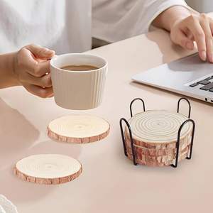 Juego de posavasos de madera rústica de fabricación india para uso en comedor y sala de estar disponible para suministro mundial desde India - Product Image 1