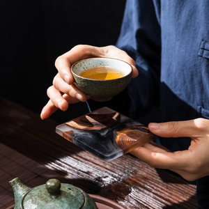 Sous-verres écologiques en résine de style féerique avec support Sous-verres à motifs Ensembles cadeaux pour présentoirs d'entreprise et d'entreprise - Product Image 4