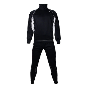 OEM Custom Sports Tracksuit Stylish Slim Fit High Collar Zipper Jacket & <b>Pants</b> Set Men & <b>Women</b> Made in Pakistan - Product Image 4