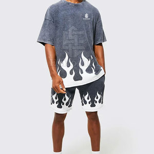 เสื้อยืดผู้ชายแบบฟอกสี แห้งเร็ว ระบายอากาศได้ดี ผ้าฝ้าย ปรับแต่งได้ แฟชั่นกลางแจ้ง ขายส่ง - Product Image 5