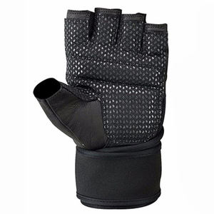 Quality Custom logo Ventilated Workout Fitness <b>Weight</b> Lifting <b>Gym</b> Gloves with Wrist Wrap Top Quality Weightlifting Gloves - Product Image 4