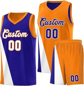 Conjunto de Uniforme de Baloncesto Transpirable Personalizado para Hombre, Uniformes de Equipo con Diseño Deportivo Impreso - Product Image 3