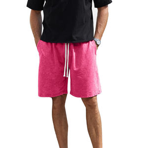 Short de jogging décontracté 100% coton respirant pour hommes, entraînement, sueur, lavage à l'acide, confort, service OEM - Product Image 2