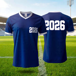 Maillot de football 2026 à manches courtes, chemise athlétique respirante, uniforme d'entraînement, de match et de tenue décontractée |   Maillot de football - Product Image 5