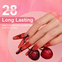 6 pièces/ensemble de vernis à ongles Gel de couleur Kits Base couche supérieure vernis à tremper Gel UV LED Semi Permanent tout pour manucure Nail Art