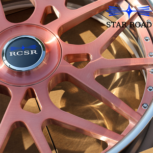 Roda Tempa RSCR 2/3 Piece 20 21 22 23 24 26 Gold Rose Chrome Deep Lip untuk Chevrolet Impala Pontiac Oldsmobile Forgatoss - Product Image 3
