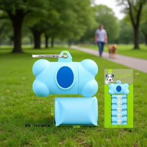Dispensador de Bolsas para Desechos de Mascotas con 5 Rollos de Bolsas para Excrementos de Perro - Product Image 3