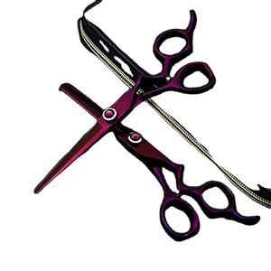 Tijeras de peluquero industriales baratas de la mejor calidad, mango de plástico en blanco para zurdos con borde liso para cortar el cabello - Product Image 1