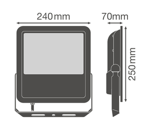 Proiettore da esterno Led Floodlight nero 70W 6500K IP65 (Ledvance 251359) - Product Image 3