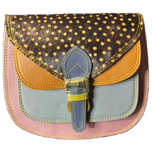 Sac bohème écologique pour femmes en cuir véritable imprimé animal Fermeture éclair Doublure en polyester durable Voyage été/printemps - Product Image 1