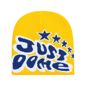 Populaire nouveau chapeau de laine coloré lettre Jacquard automne/hiver chapeau chaud populaire chapeau tricoté Logo personnalisable - Product Image 3