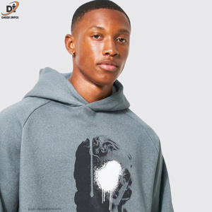 เสื้อฮู้ดแบบสวมหัวสำหรับผู้ชายดีไซน์โลโก้ของคุณเอง - Product Image 5