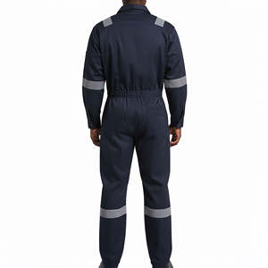 High Quality Plus Size Reflective Safety Working Uniform Cotton Work <b>Overall</b> for Men and <b>Women</b> for Welding - Product Image 3