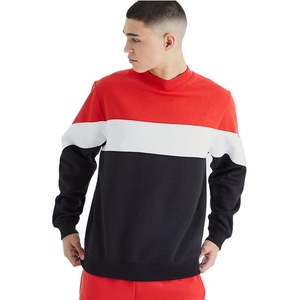 Sweat-shirts pour hommes à col rond avec design à empiècements, personnalisables, très vendus, de haute qualité, en coton/polaire, chauds et confortables pour l'hiver - Product Image 6